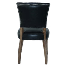 Load image into Gallery viewer, Chair - Black leather vintage