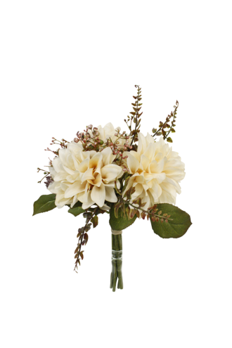 Artificial Dahlia bouquet - Cream
