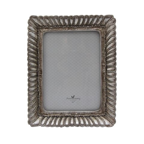 Photo frame - fanned rectangle pewter - 5x7