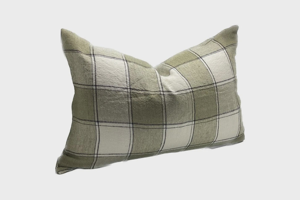 Cushion - linen sage rectangle