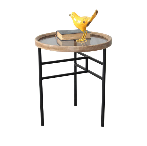 Side table - glass medium