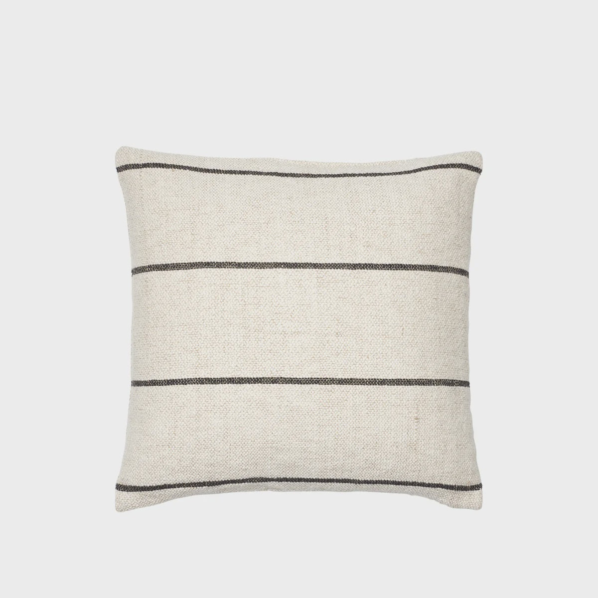 Cushion - Beige/black stripe