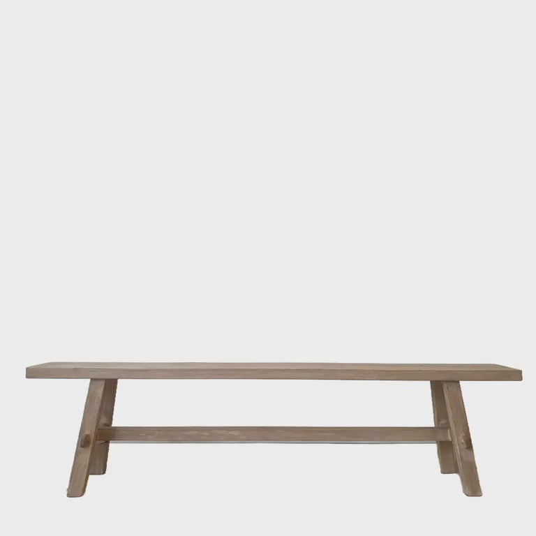 Bench - Long Natural Reclaimed Wood