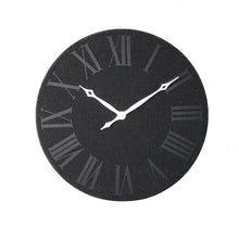 Load image into Gallery viewer, Clock - Black Pac Roman numerals
