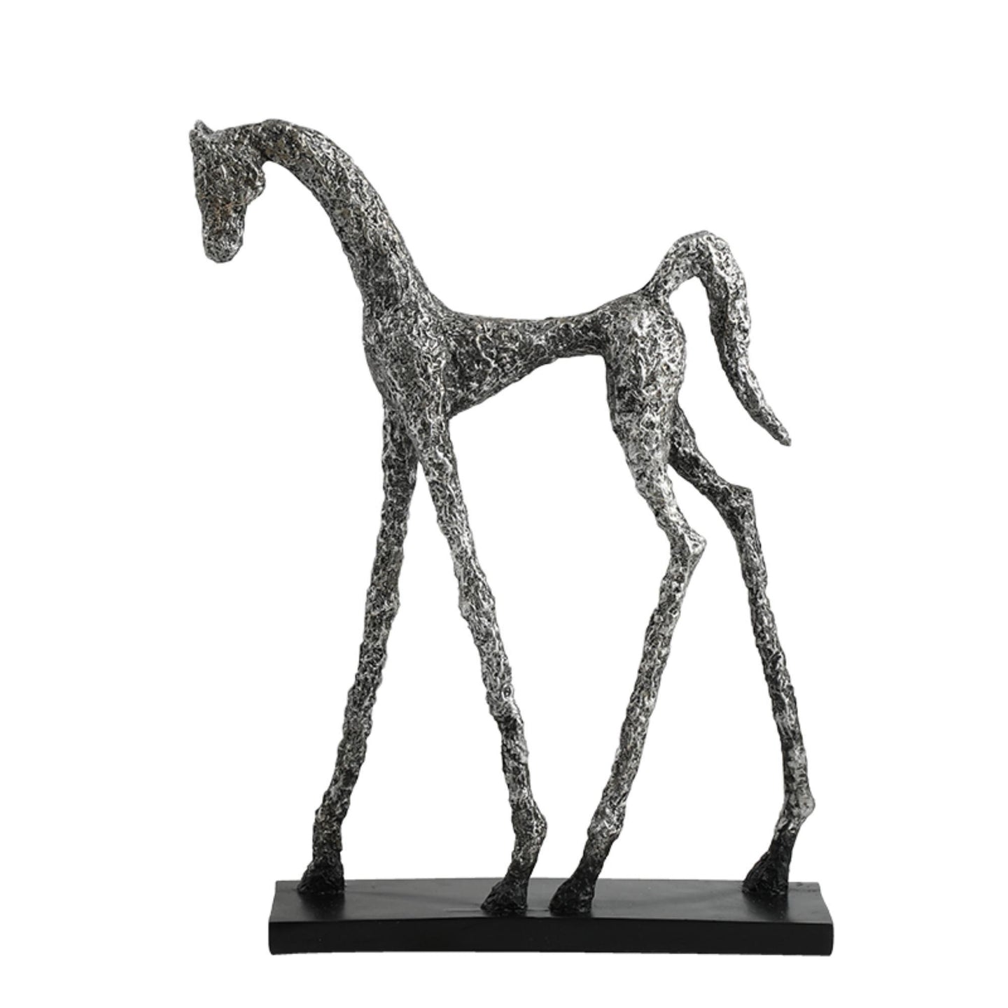 Sculpture - Horse silver large
