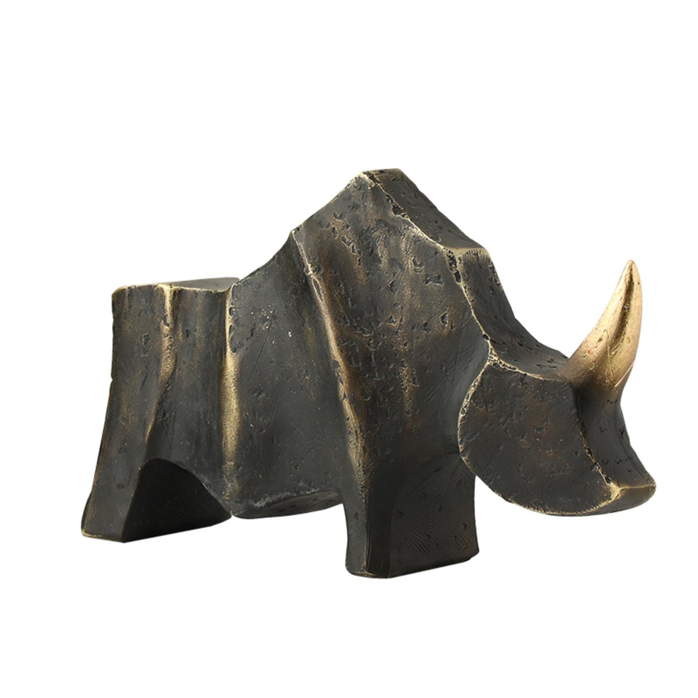 Rhino - bronze & gold Large