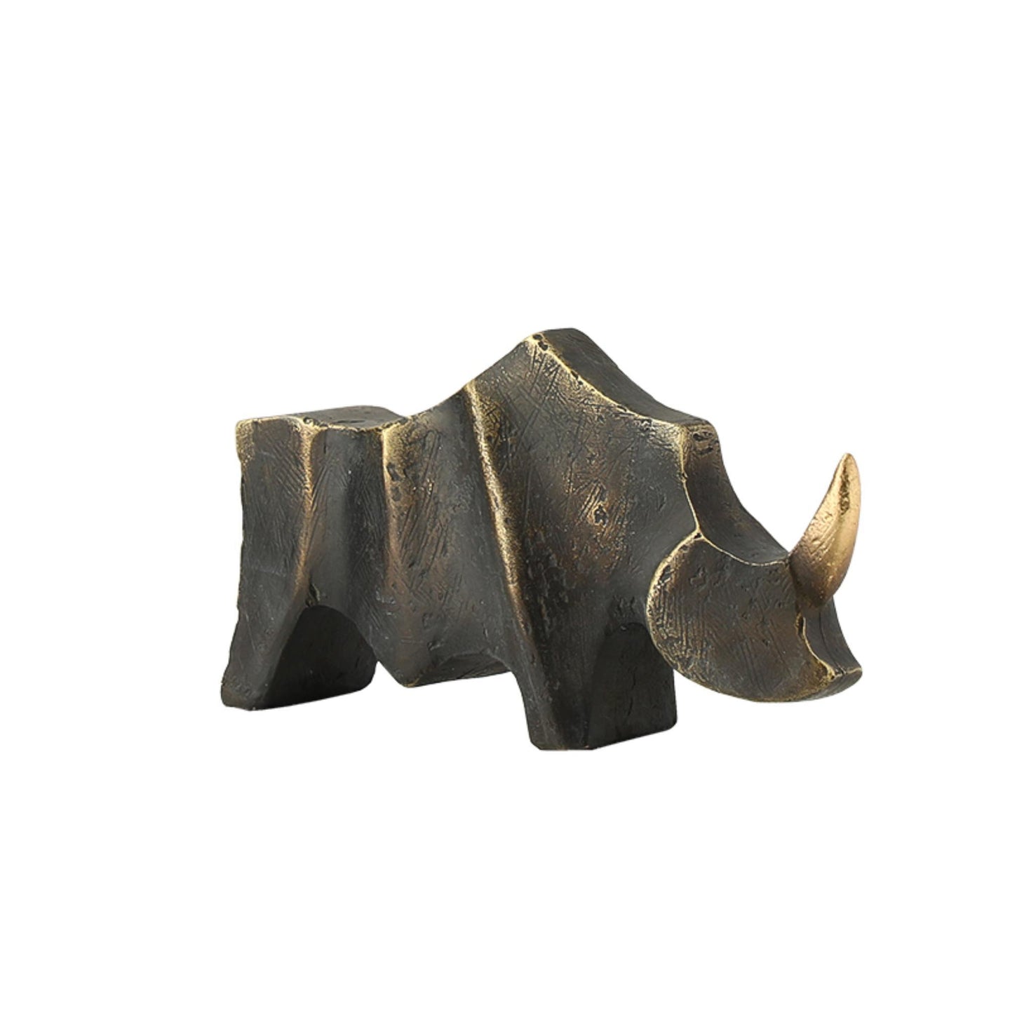 Rhino - Bronze & gold small