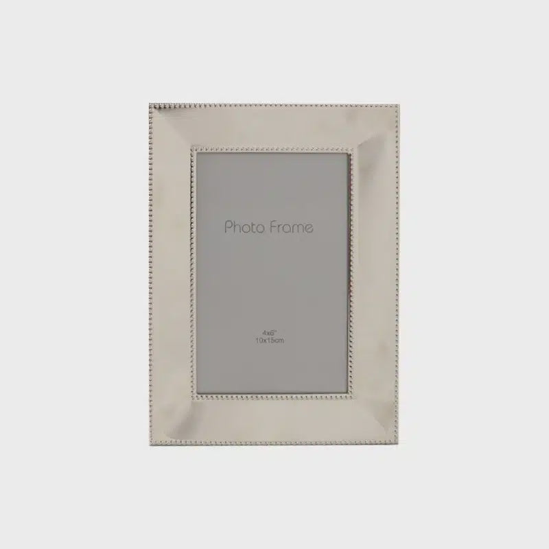 Photo frame - Silver bead edge 4x6