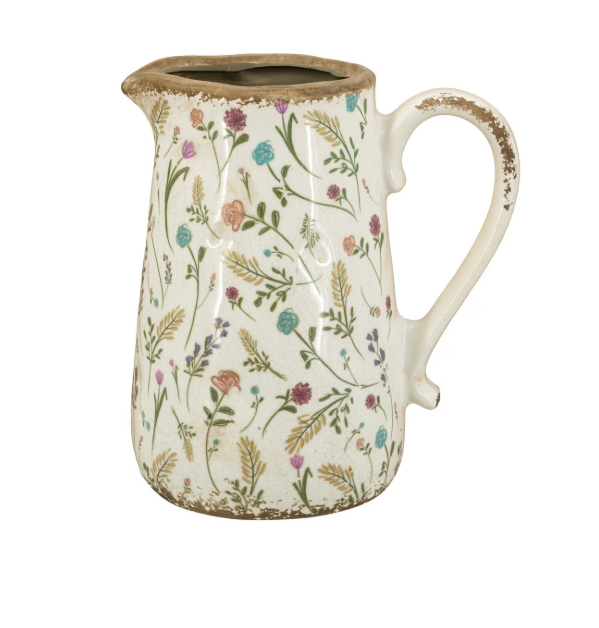 Jug - floral  print large