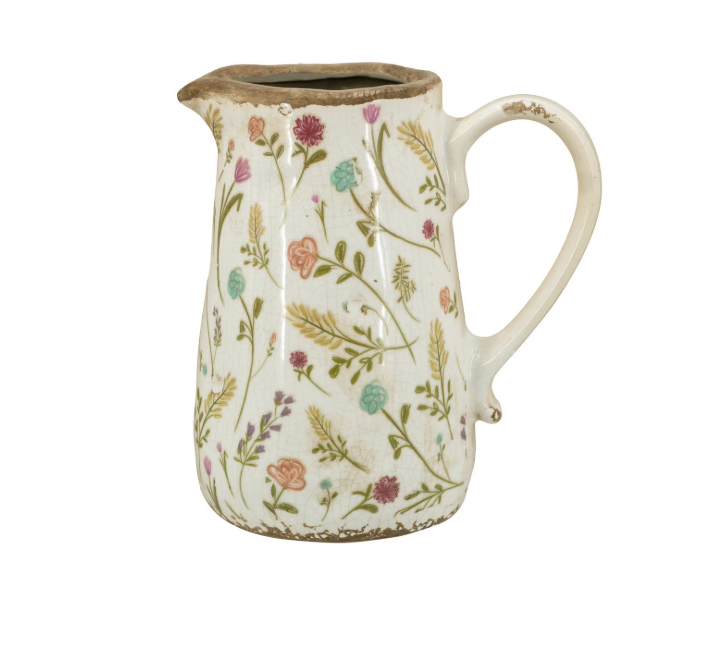 Jug - Floral print small