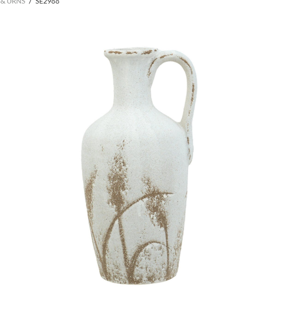 Vase with Handle - Cream/natural Large