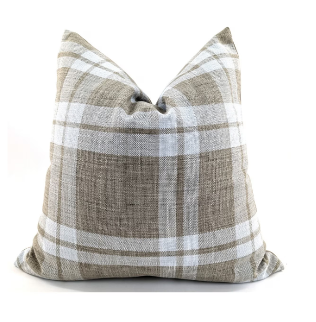 Cushion - Natural check square