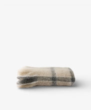 Load image into Gallery viewer, Throw - Grey check/ neutral background
