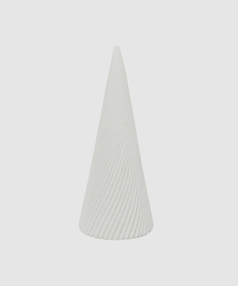 Tree - White spiral cone Large