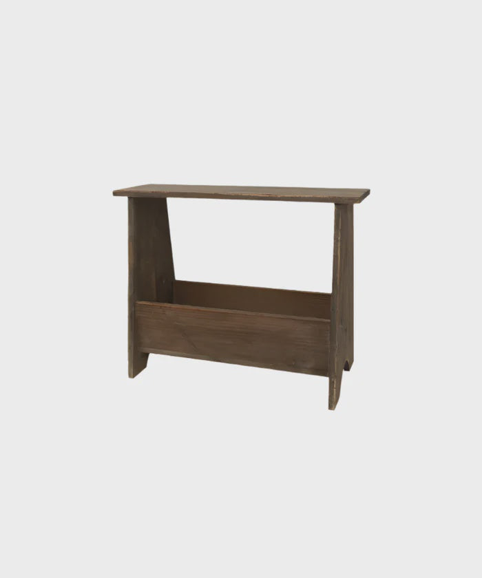 Magazine holder - Rustic wooden