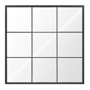 Mirror - Black grid 90cmx90cm