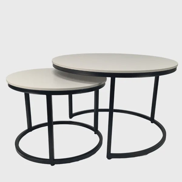 Tables - nesting marble round