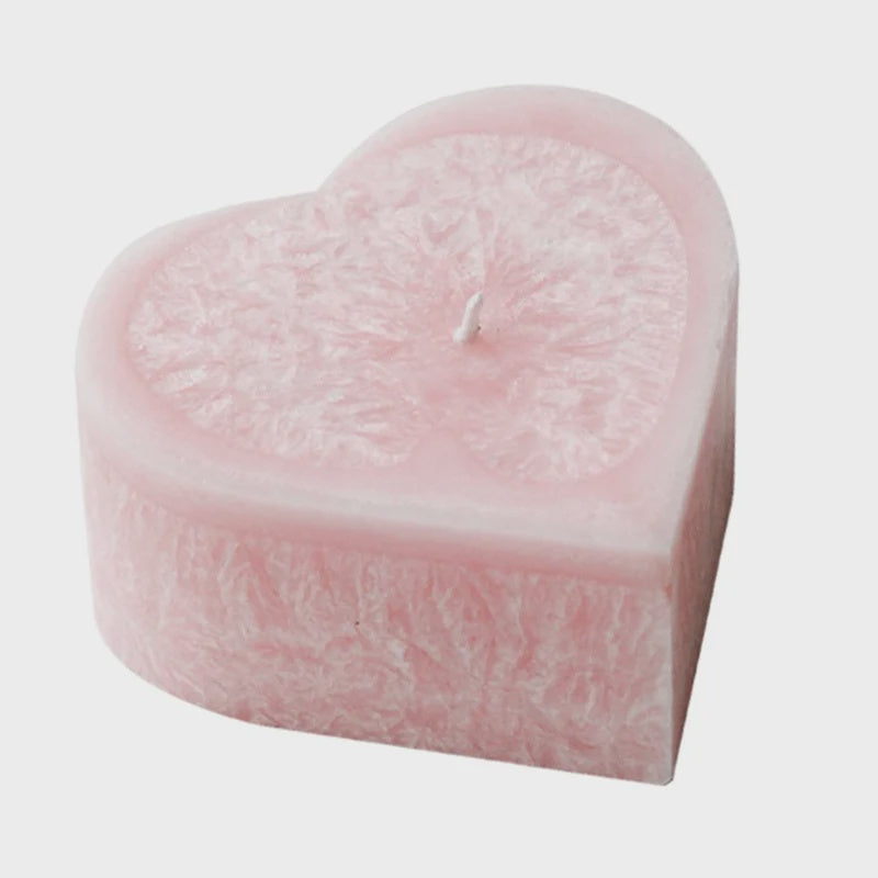 Heart Candle - Peony rose