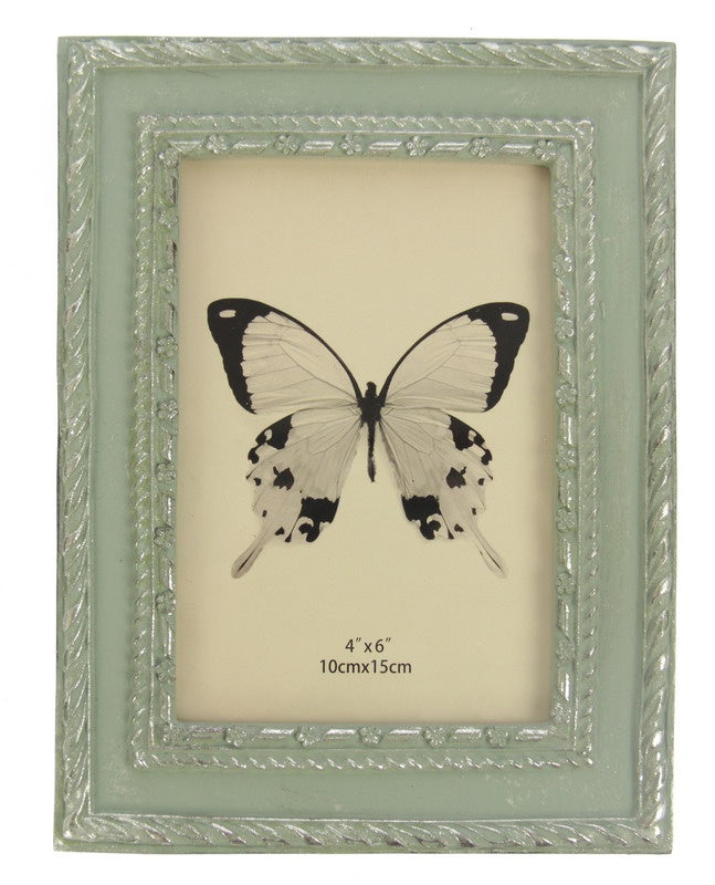 Photo frame - Blue Daisy inner edge 4x6