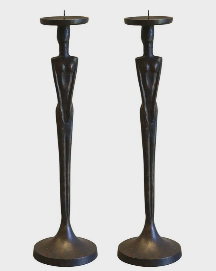 Candlestick - Bronze Finish Femme