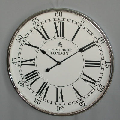Clock-Nickel Bezel/Bond Street