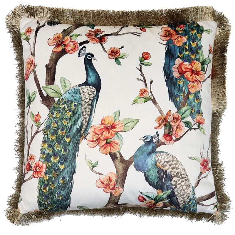 Cushion - Velvet peacock