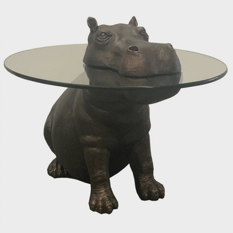 Table - Hippo glass