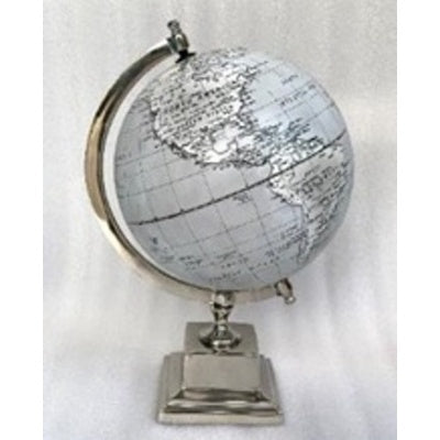 Globe - Grey on silver base