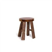 Stool-Teak Round