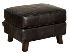 Load image into Gallery viewer, Ottoman - Black/curved leg

