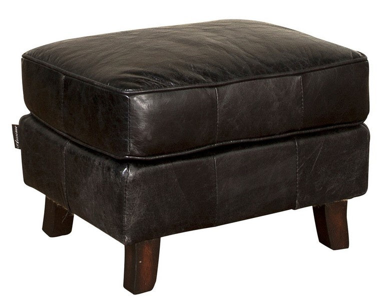 Ottoman - Black/curved leg