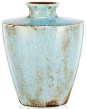 Load image into Gallery viewer, Vase - Blue Patina Terracotta Large
