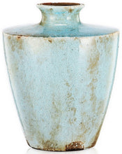Load image into Gallery viewer, Vase - Blue Patina Terracotta Large
