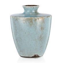 Load image into Gallery viewer, Vase - Blue Patina Terracotta Medium
