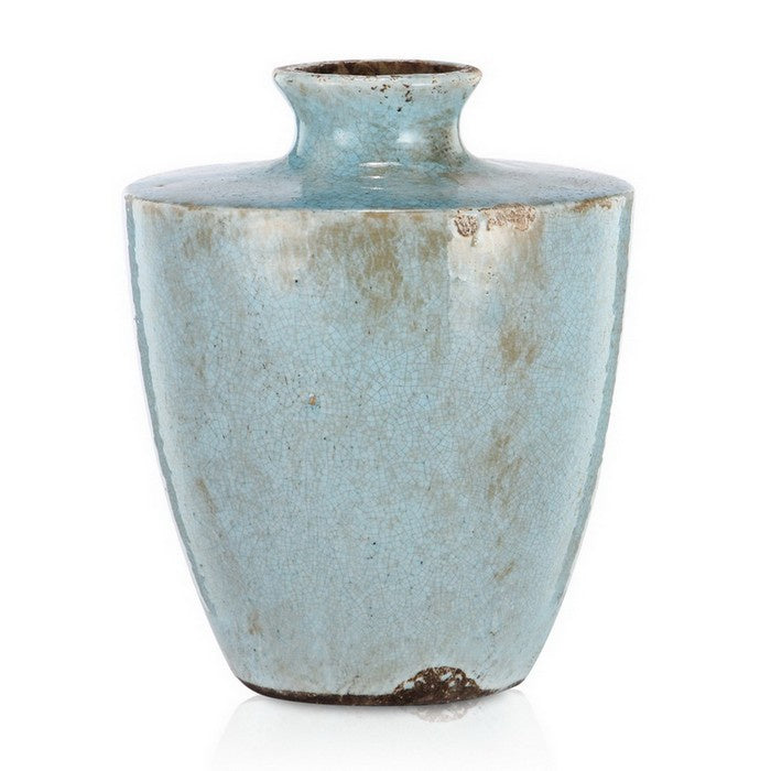 Vase - Blue Patina Terracotta Medium