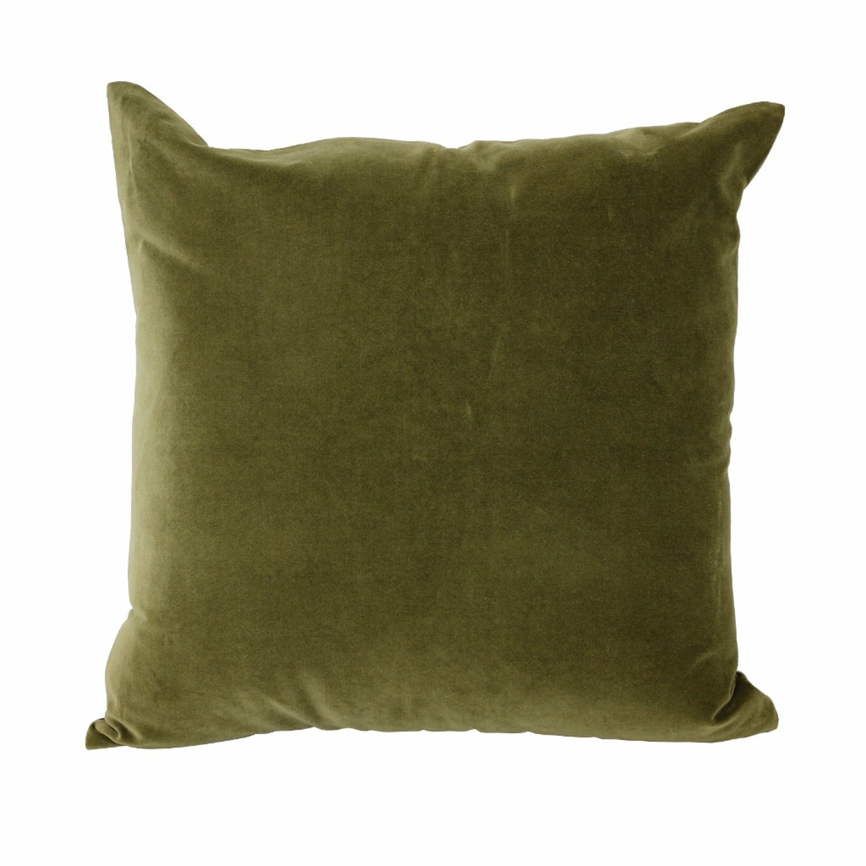 Cushion -  Velvet Olive Green