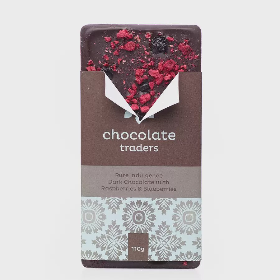 Chocolate- Dark Raspberry and Blueberry