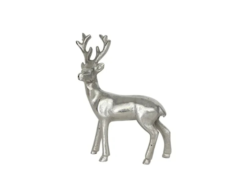 Deer - Antique silver standing