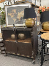 Load image into Gallery viewer, Cabinet - metal brown mesh doors
