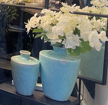 Load image into Gallery viewer, Vase - Blue Patina Terracotta Medium
