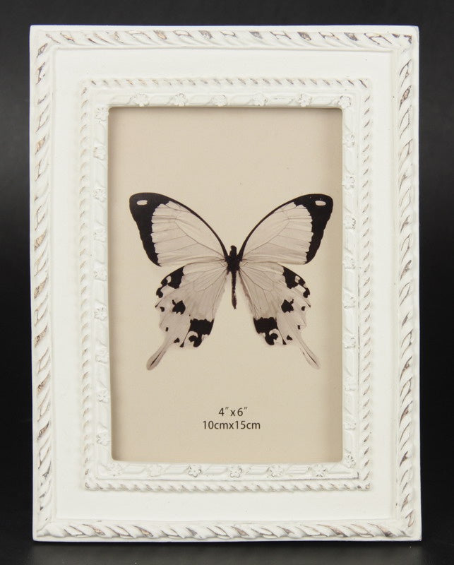 Photo Frame - White Daisy Inner Edge 4x6