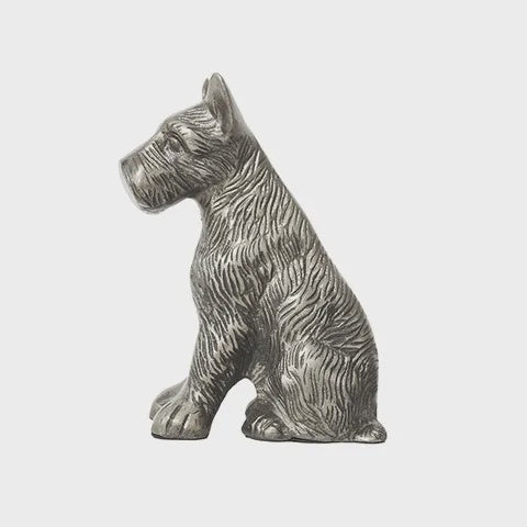 Dog-Scottie Sitting Silver