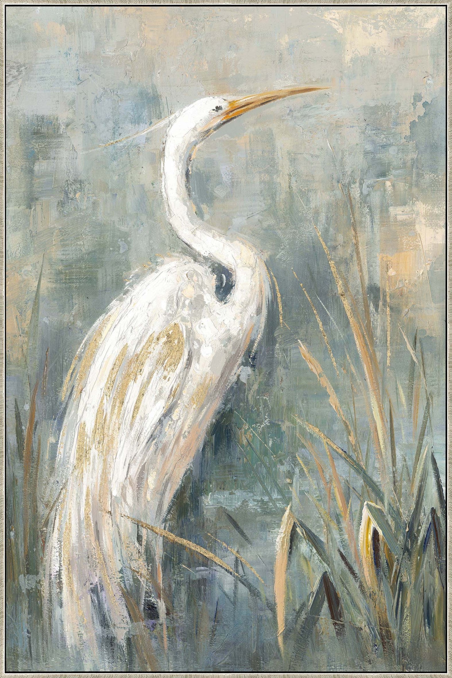 Canvas - Egret Elegance