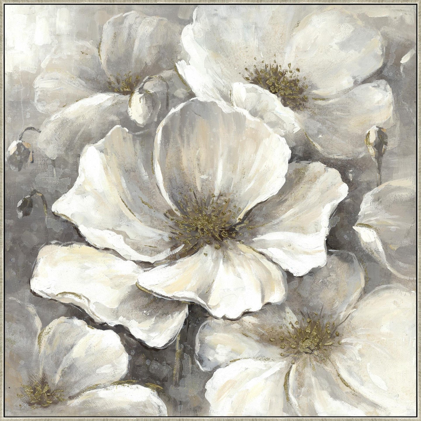 Canvas - Antoinette Gold flower